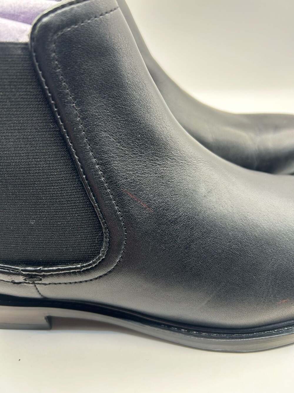 Franco Fortini Glory Black Leather Chelsea Boots Size 9.5 - Picture 5 of 8